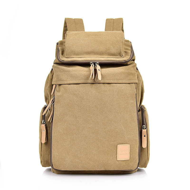 Retro Canvas Rucksack für Reisen und Alltag – Bild 5 | LuxeStyle