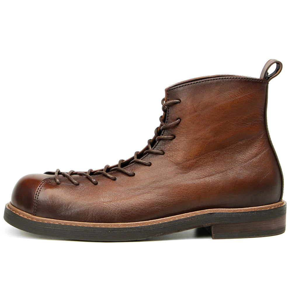 Amekaji Martin Boots aus echtem Leder