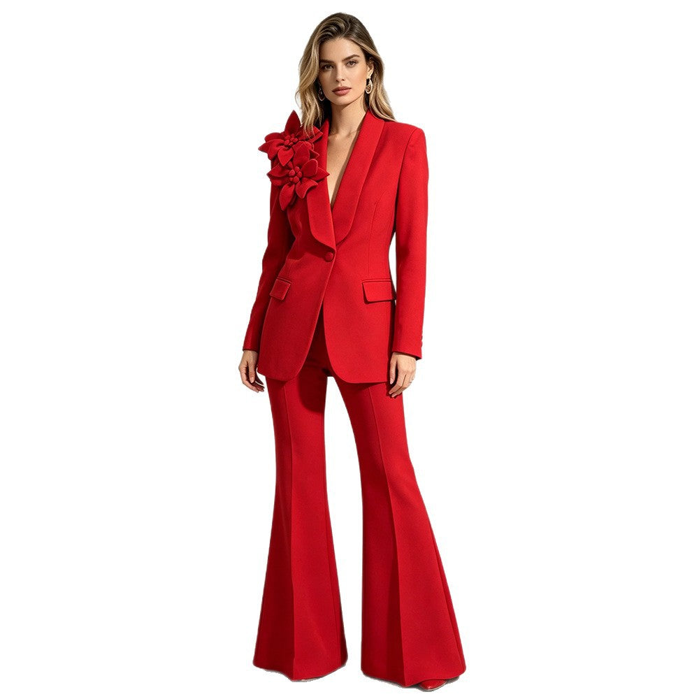 Blumen-Anzug-Set für Damen