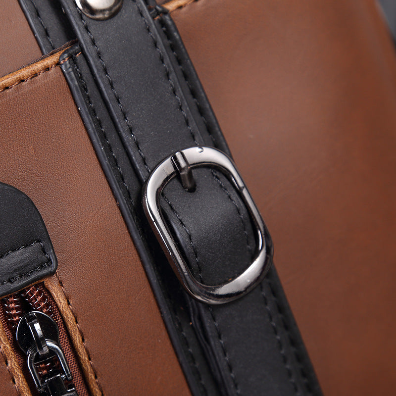 Retro Brusttasche aus PU-Leder – Bild 2 | LuxeStyle