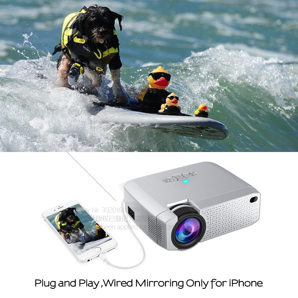 AUN Mini LED Beamer D40W – Bild 6 | LuxeStyle