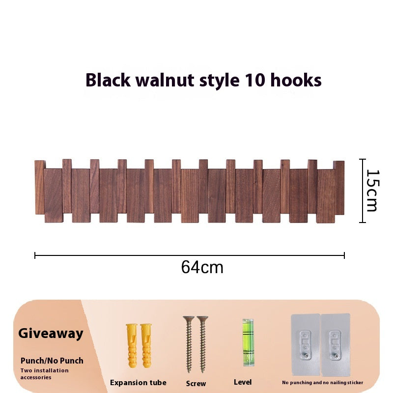 Wand-Hakenleiste aus Holz