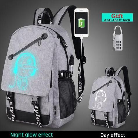 USB-Rucksack mit integrierter USB-Anschlüsse – Bild 7 | LuxeStyle