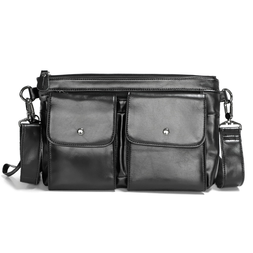 Leder-Crossbody-Tasche