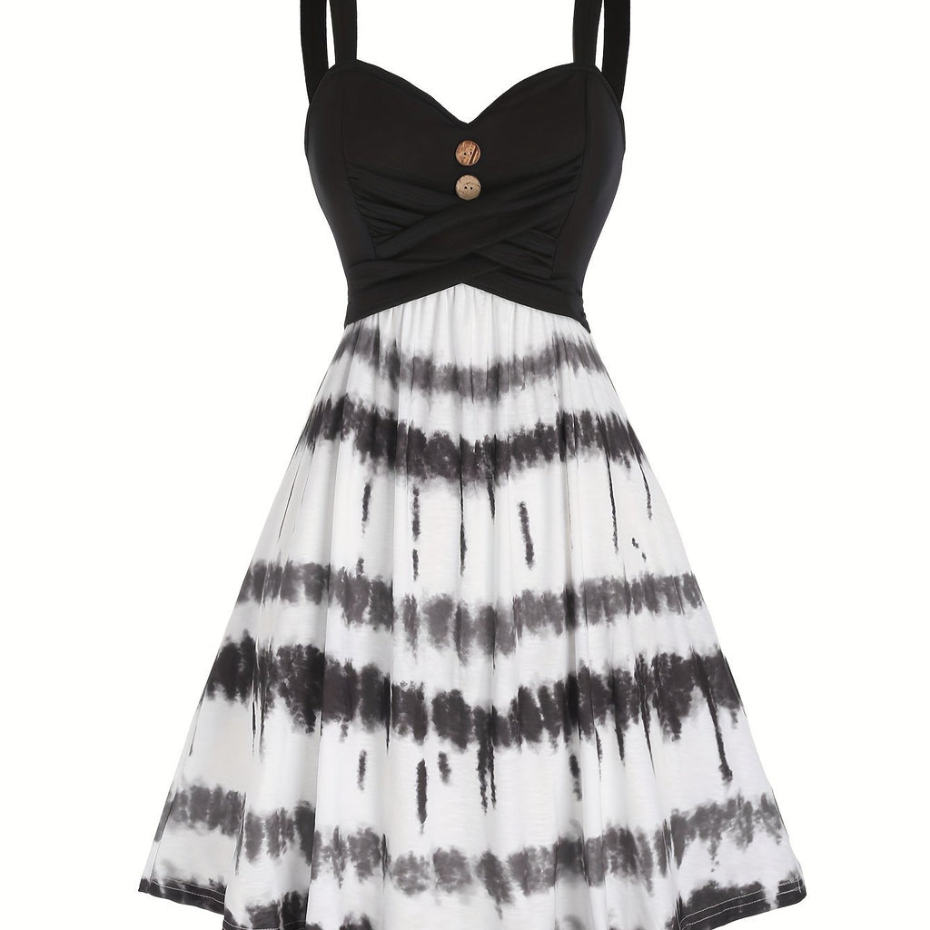 Geblümtes Midi-Kleid mit Prinzessinnenärmeln