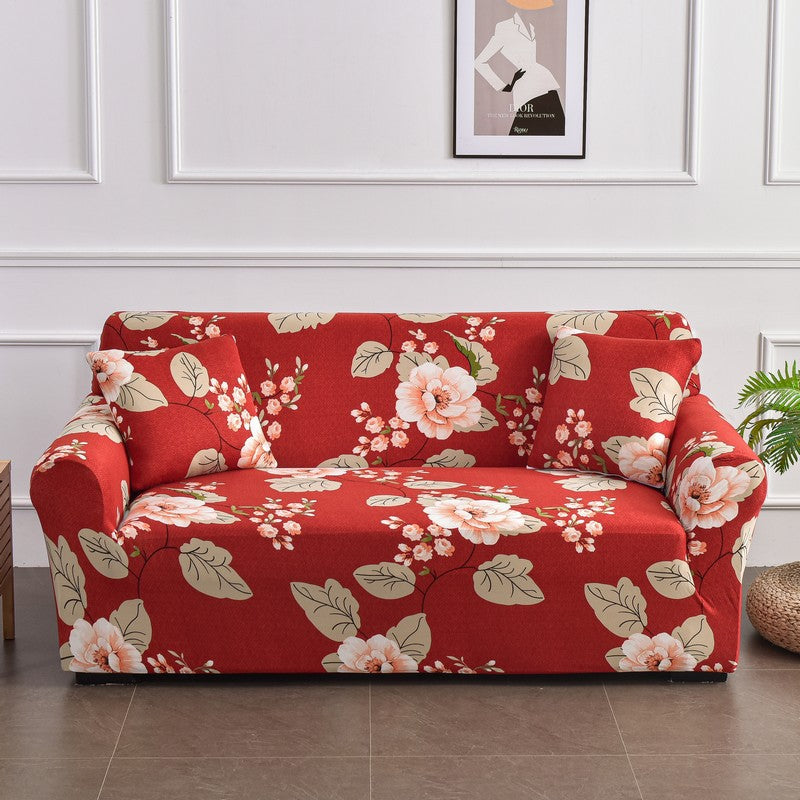 Sofaabdeckung mit Pflanzenmuster – Stretch – Bild 17 | LuxeStyle