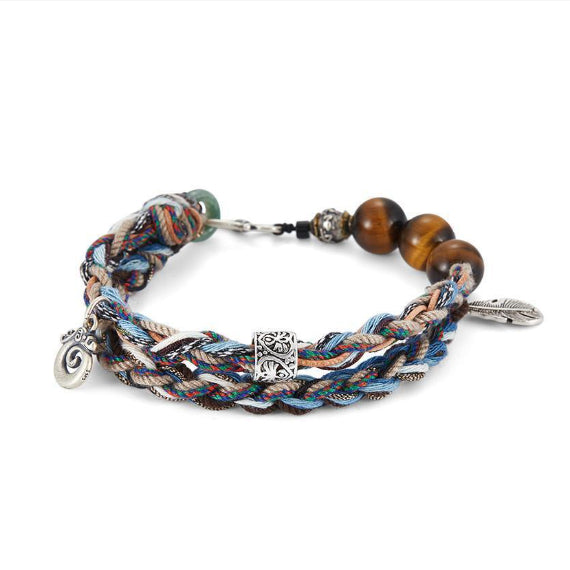 Handgeflochtenes Armband aus 925er Sterlingsilber – Bild 2 | LuxeStyle