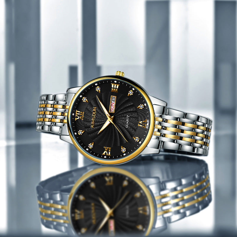 Herren-Armbanduhr mit Kalender und Datum