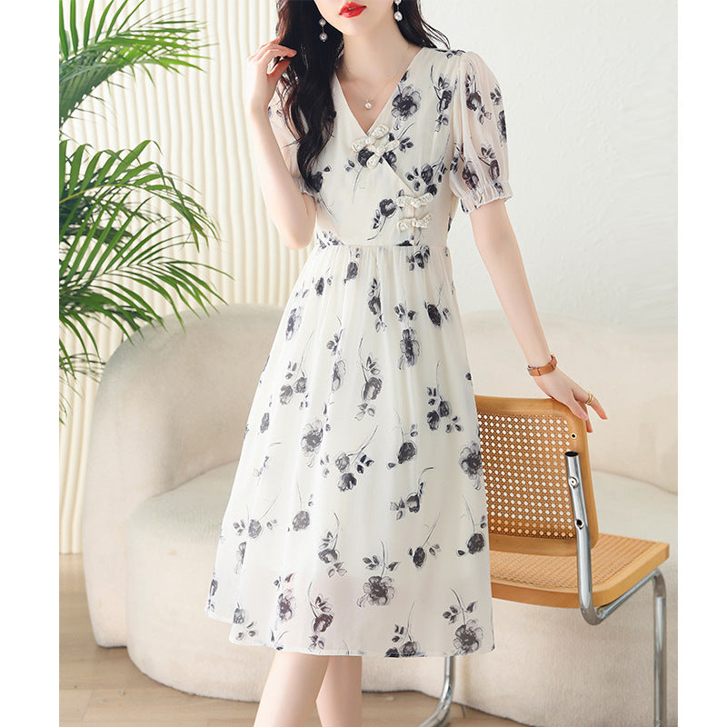 Elegantes Chiffon-Kleid