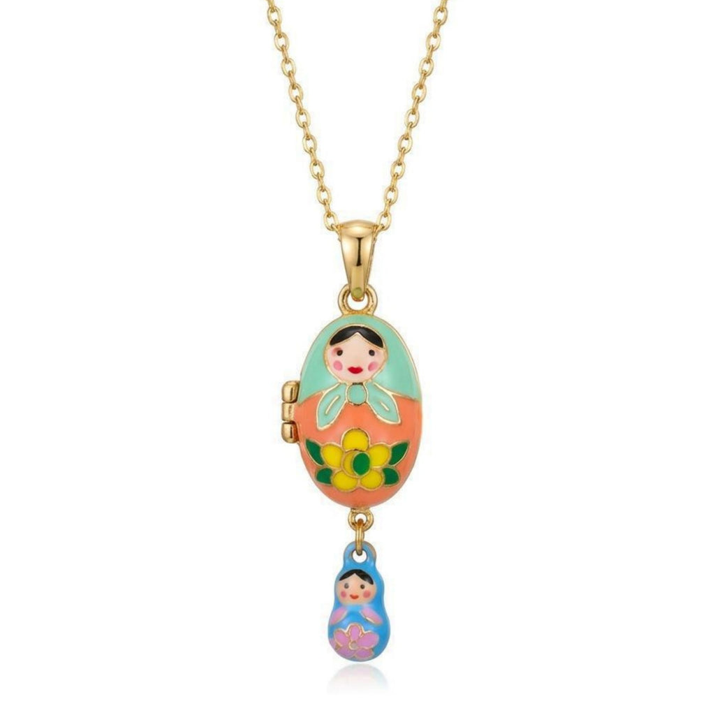 Bunt schimmerndes Halsband