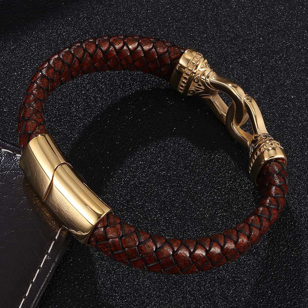 Retro-Lederarmband mit Schnitzereien – Bild 4 | LuxeStyle