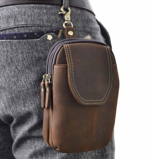 Kleine Gürteltasche aus Leder – Bild 4 | LuxeStyle