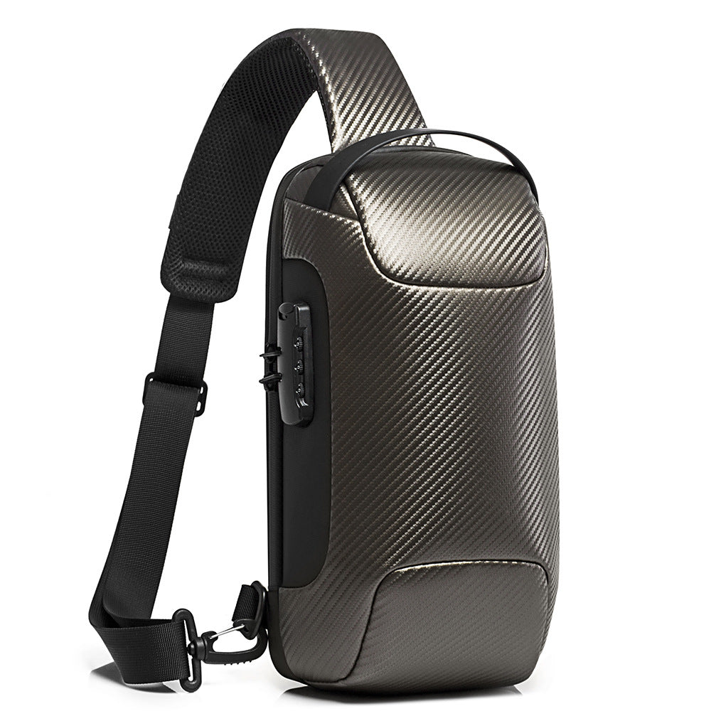 Wasserdichte Carbon Fiber Umhängetasche – Bild 5 | LuxeStyle