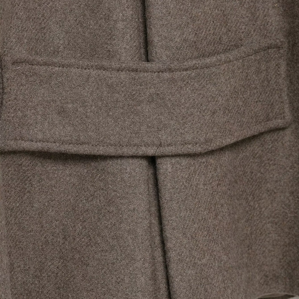 Eleganter kurzer Woll-Blend Mantel