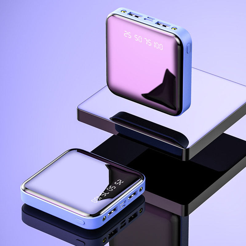 Powerbank mit Spiegel und LED-Anzeige