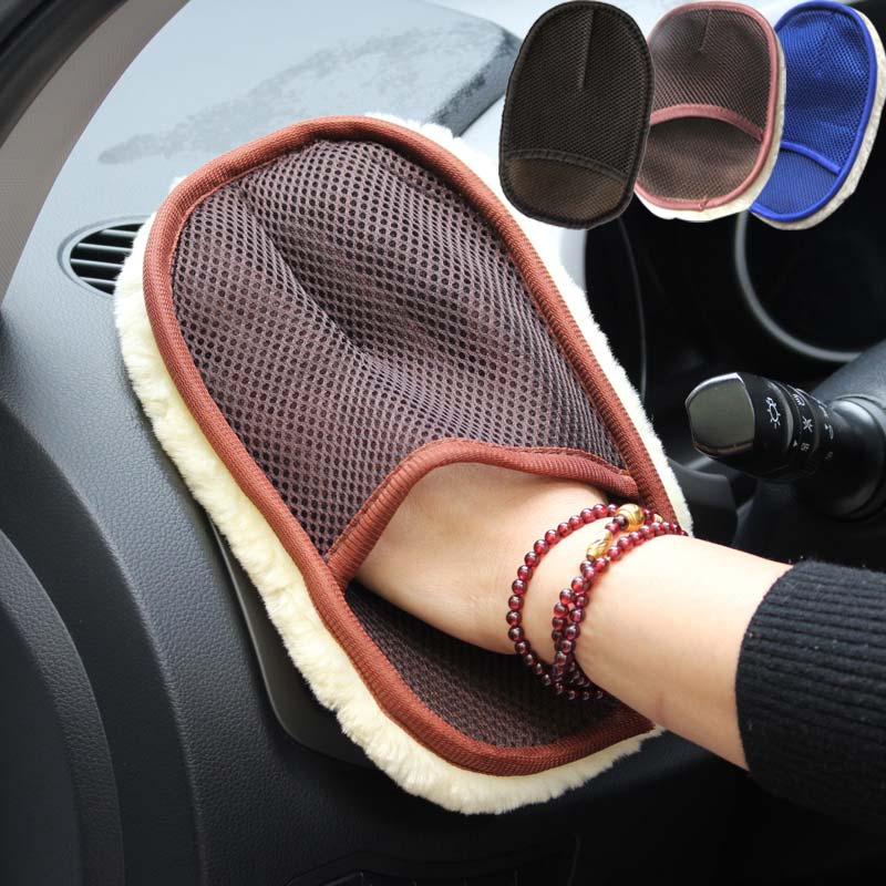Auto Waschhandschuh aus Kunstwolle