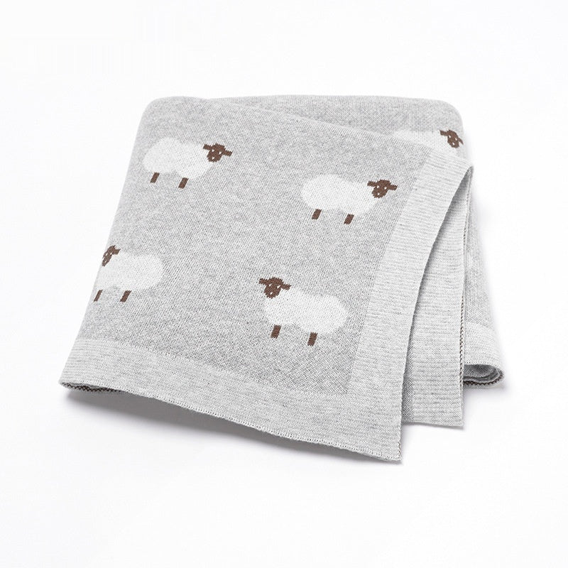 Alpaka Strickdecke für Babys