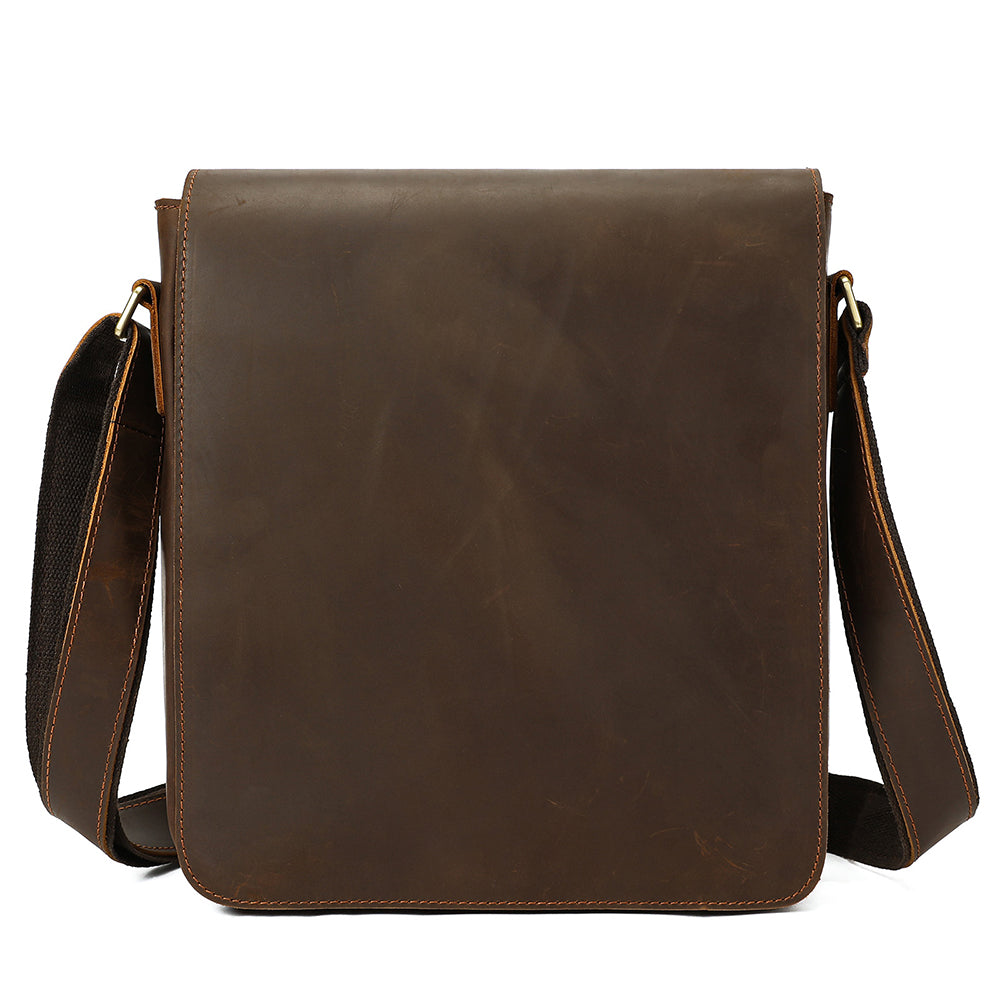 Premium Leder-Crossbody-Tasche