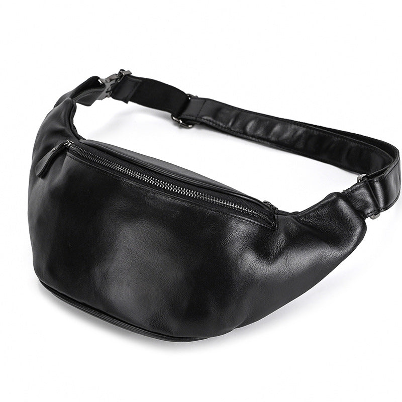 Crossbody-Brusttasche aus Vollleder