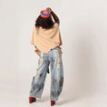 Weisse, stonewashed Jeans