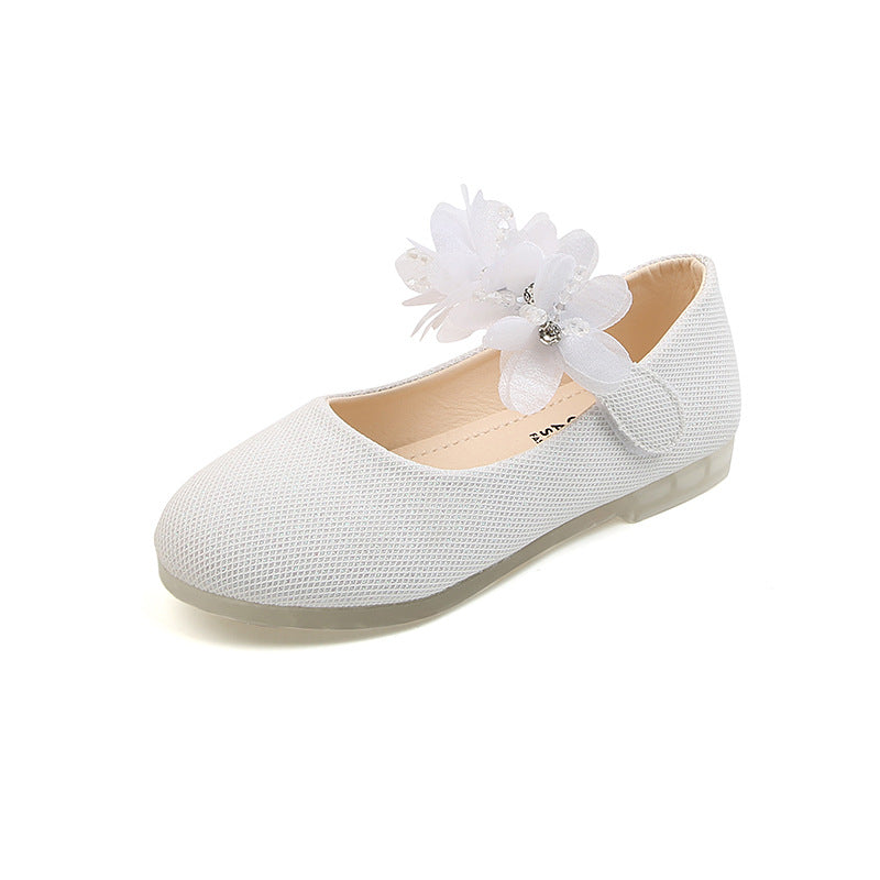 Mädchen Tanzschuhe mit Strass und Blumen – Bild 12 | LuxeStyle