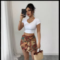 Wickel-Shorts mit Paisley-Print