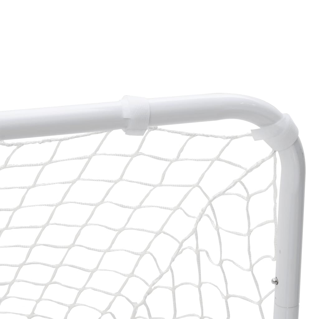 Fussballtor 122 x 81 cm Stahl Weiss