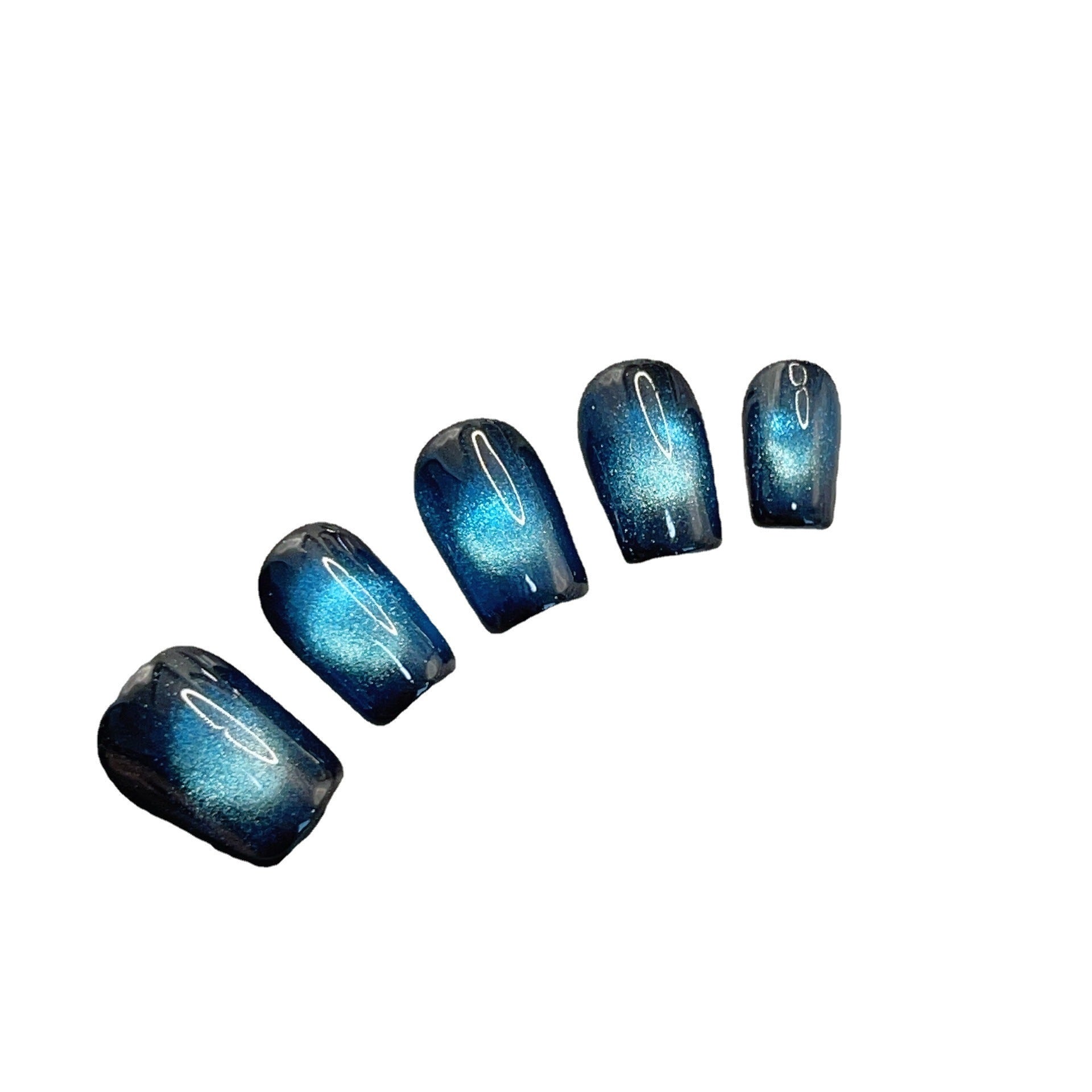 Handgemachte Cat's Eye Nägel zum Aufkleben