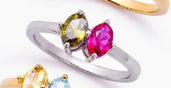 Geburtsstein-Ring mit Zirkonia