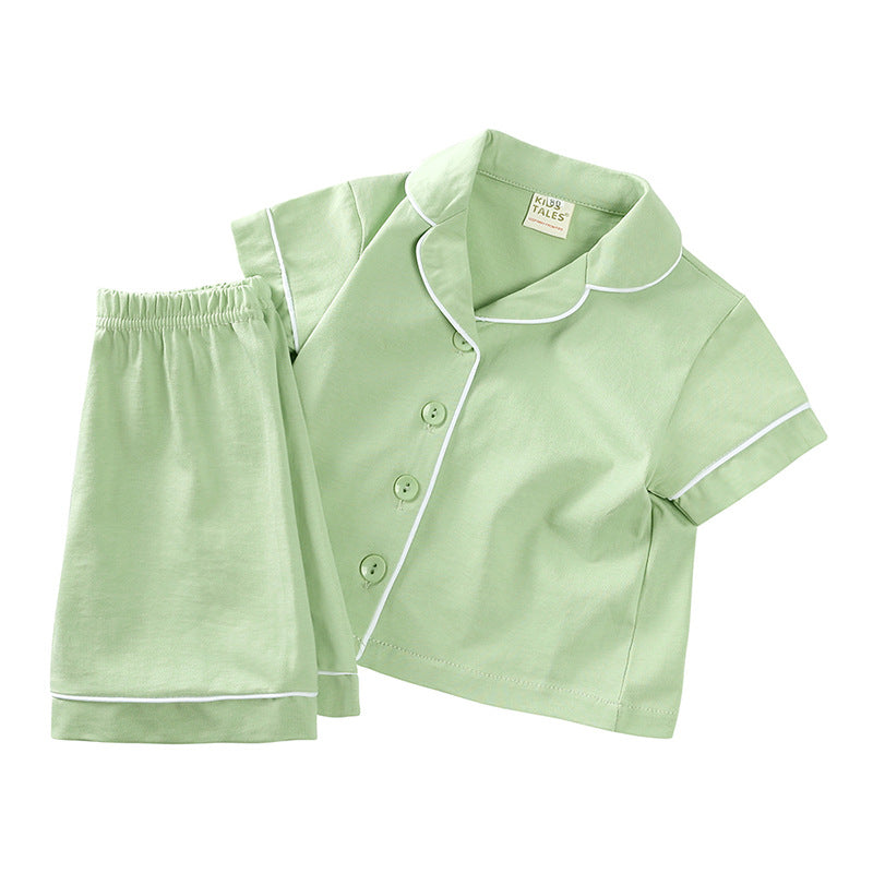 Kinder Sommer Pyjama-Set aus reiner Baumwolle – Bild 3 | LuxeStyle