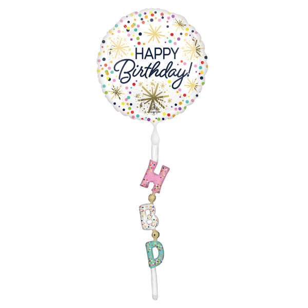 Folienballon Happy Birthday
