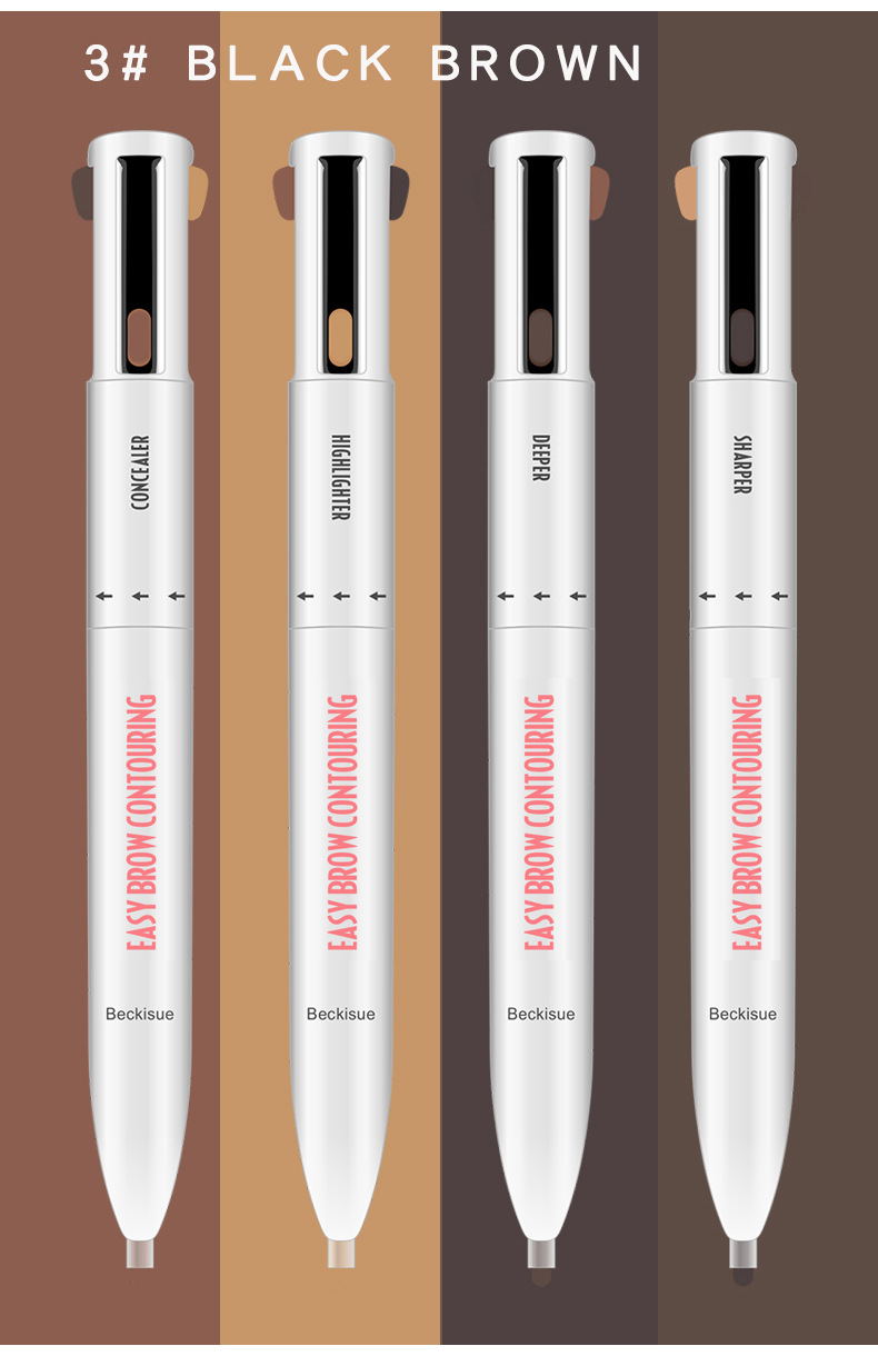 Brow Pencil Spinning Round – 3‑in‑1 Augenbrauenstift – Bild 6 | LuxeStyle