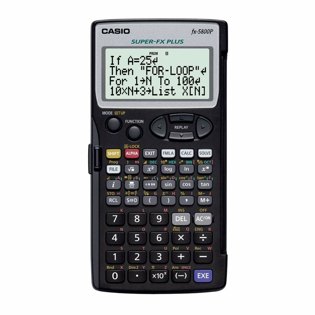 Wissenschaftlicher Taschenrechner Casio FX-5800P Schwarz – LuxeStyle Schweiz