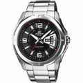 Herrenuhr Casio CLASSIC DAY DATE - BLACK Schwarz Silberfarben (Ø 45 mm