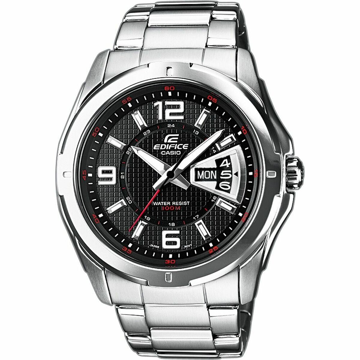 Herrenuhr Casio CLASSIC DAY DATE - BLACK Schwarz Silberfarben (Ø 45 mm