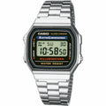Unisex-Uhr Casio ICONIC - CLASSIC - BLACK Schwarz Silberfarben (Ø 36 m