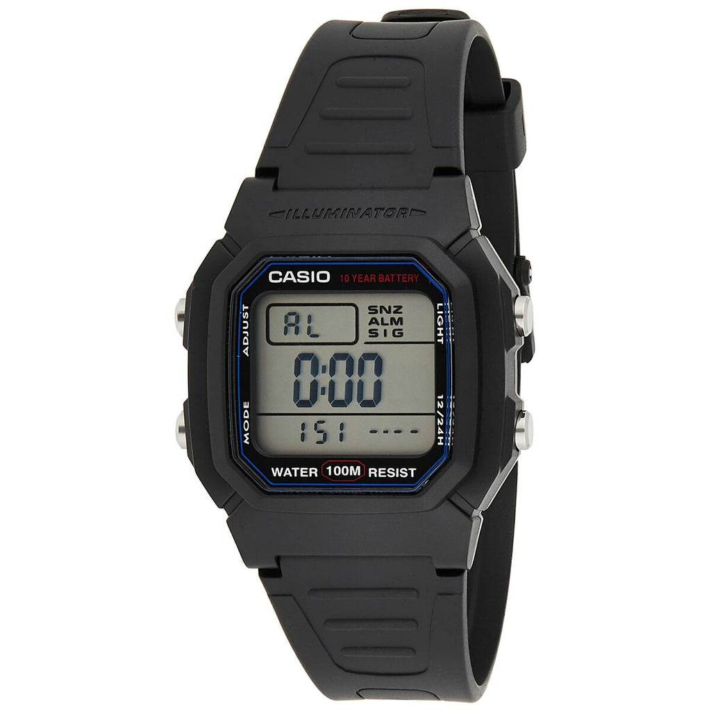 Herrenuhr Casio DIVER -ILLUMINATOR 10 YEARS BATTERY Schwarz (Ø 37 mm)