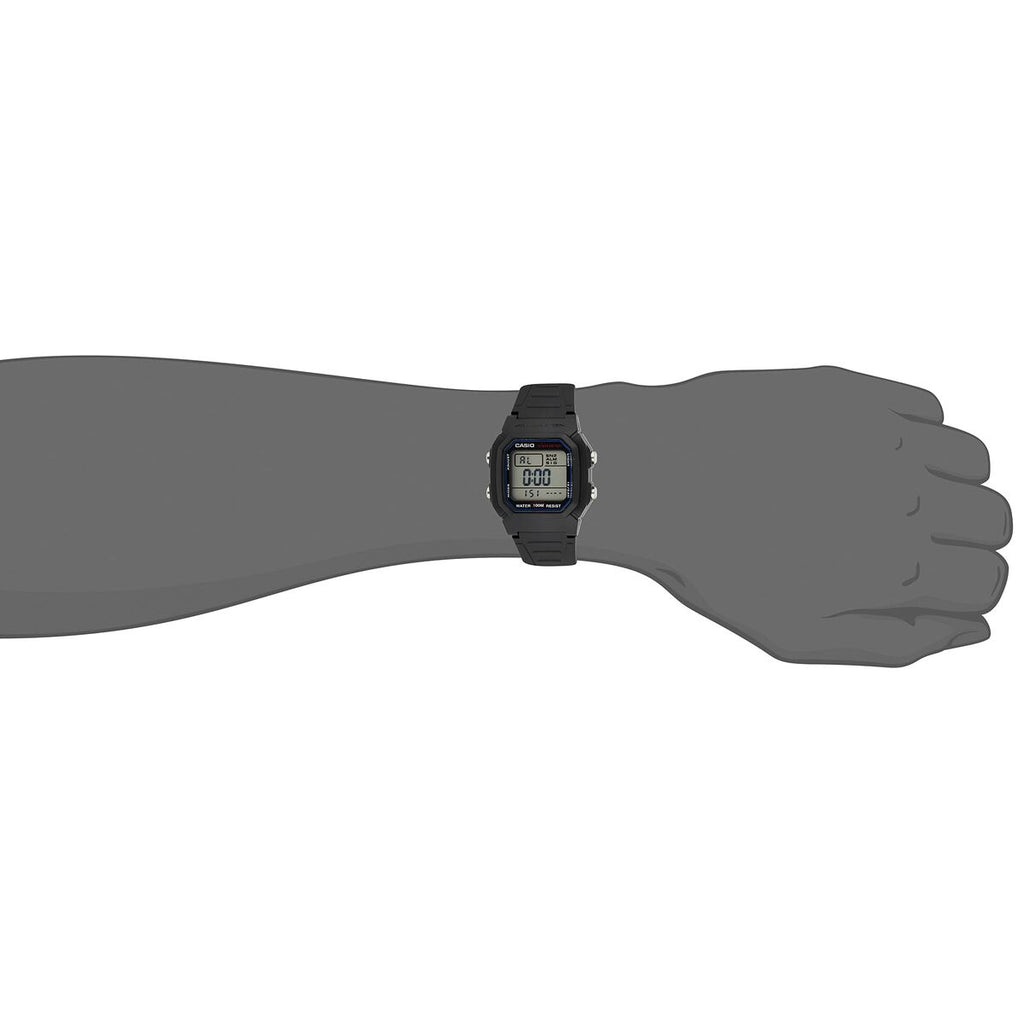 Herrenuhr Casio DIVER -ILLUMINATOR 10 YEARS BATTERY Schwarz (Ø 37 mm)