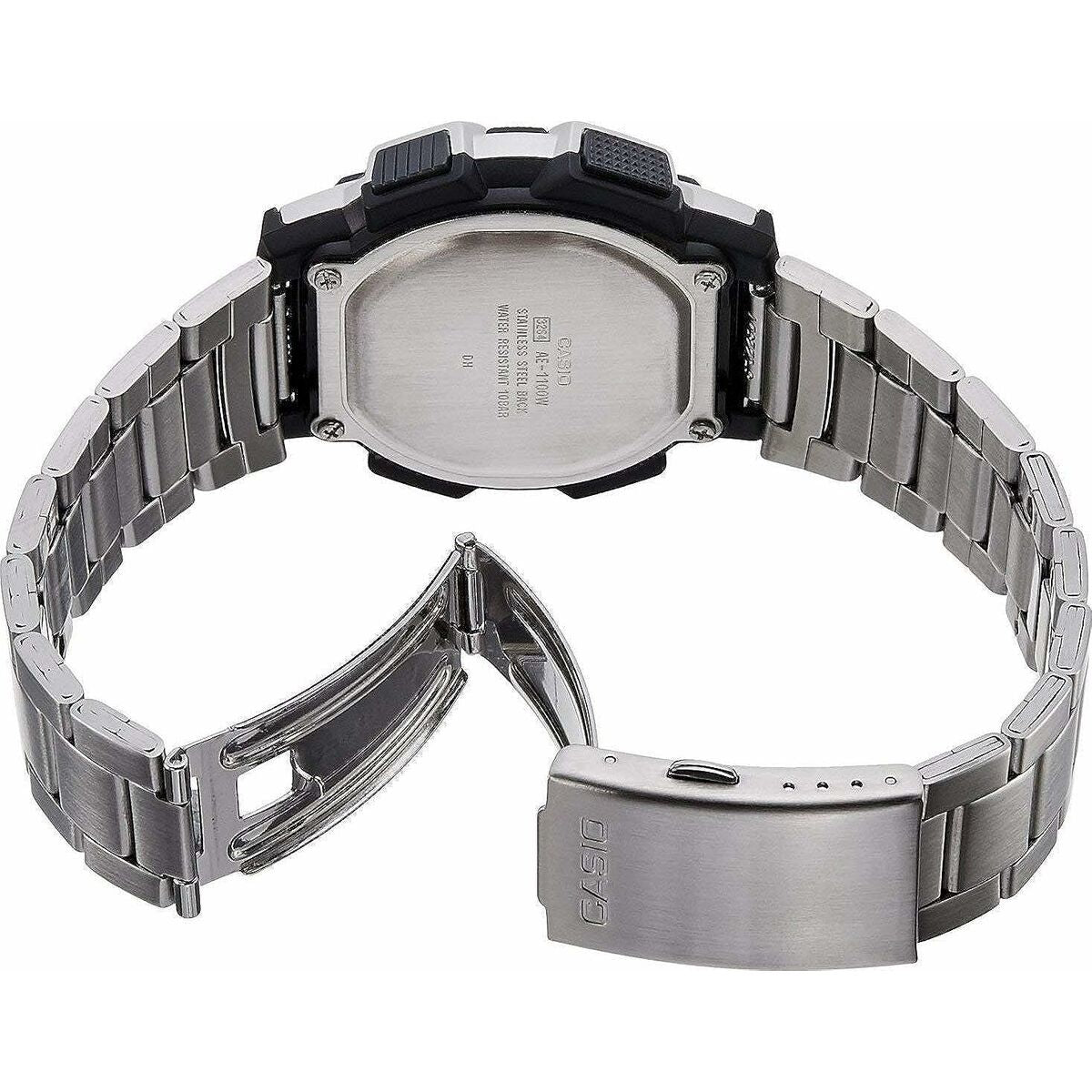 Herrenuhr Casio AE-1000WD-1AVEF Digital Acryl Schwarz Grau Silberfarbe