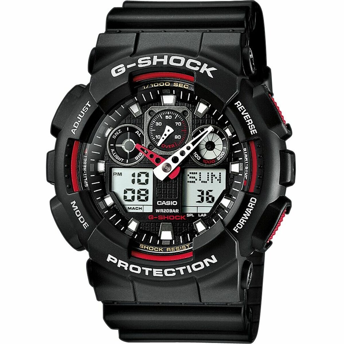 Herrenuhr Casio G-Shock GS BASIC Schwarz Rot (Ø 51 mm)