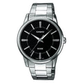 Herrenuhr Casio 3 H - BLACK Schwarz Silberfarben (Ø 40 mm)