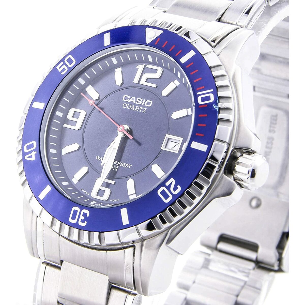 Herrenuhr Casio LTP-1280SG-9AEF Blau Gold Silberfarben (Ø 43 mm) (Ø 42