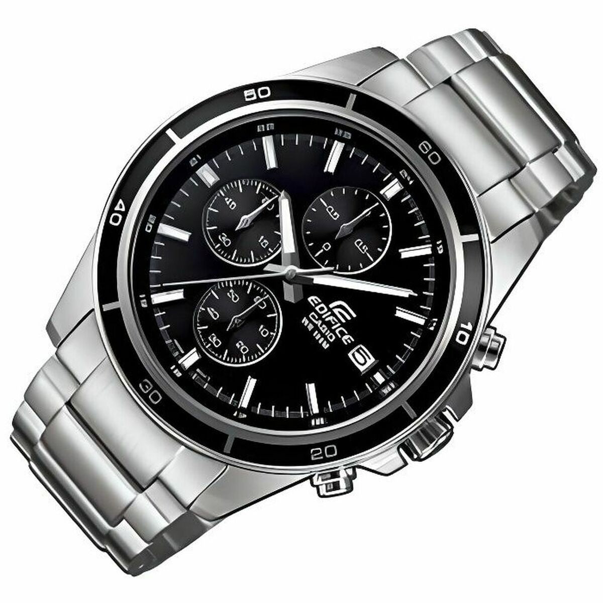 Herrenuhr Casio EFR-526D-1AVUEF Schwarz Silberfarben