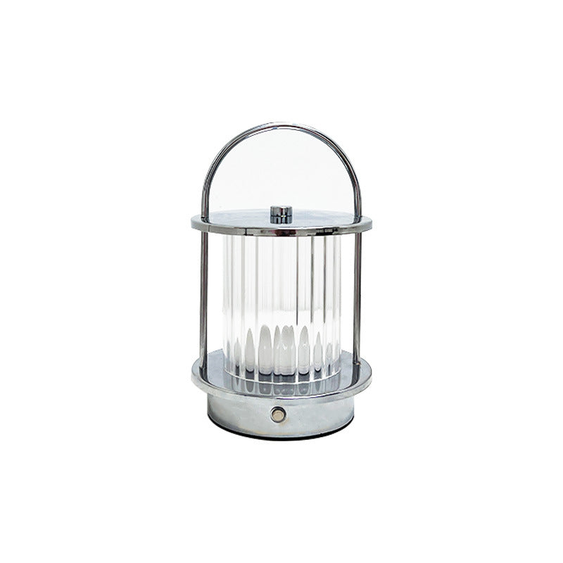 Silberne Aufladbare Schreibtischlampe, Warm Light | LuxeStyle