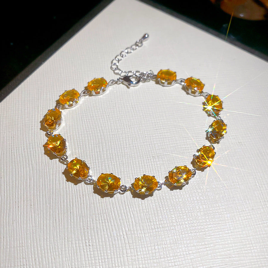 Zirkonia-Armreif im Diamant-Design mit Geschenkbox – Ansicht 4