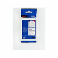 Laminiertes Klebeband zur Kennzeichnung von Maschinen Brother TZEFA3 Blau Blau/Weiss 12 mm