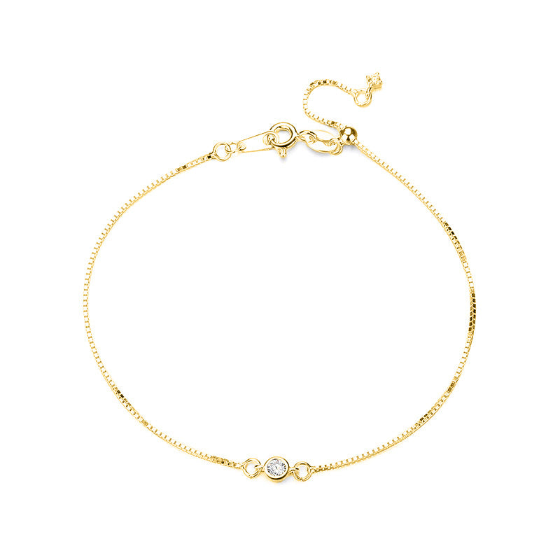 Verstellbares Armband mit Zirkonia-Rundschliff – Bild 4 | LuxeStyle