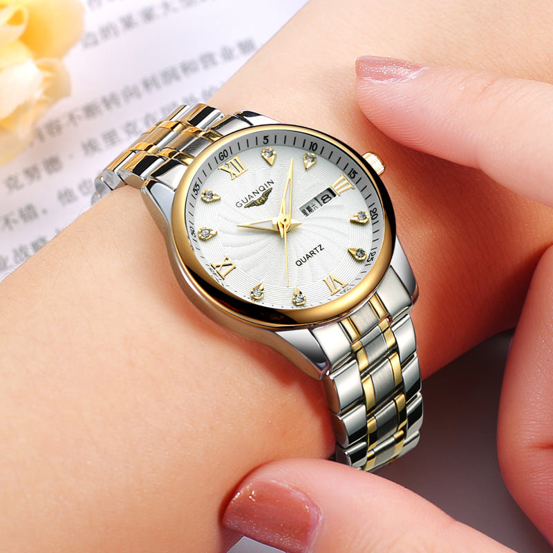 Quarzuhr mit Stahlarmband für Damen | LuxeStyle