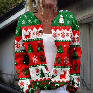 3D Digitaldruck Cardigan