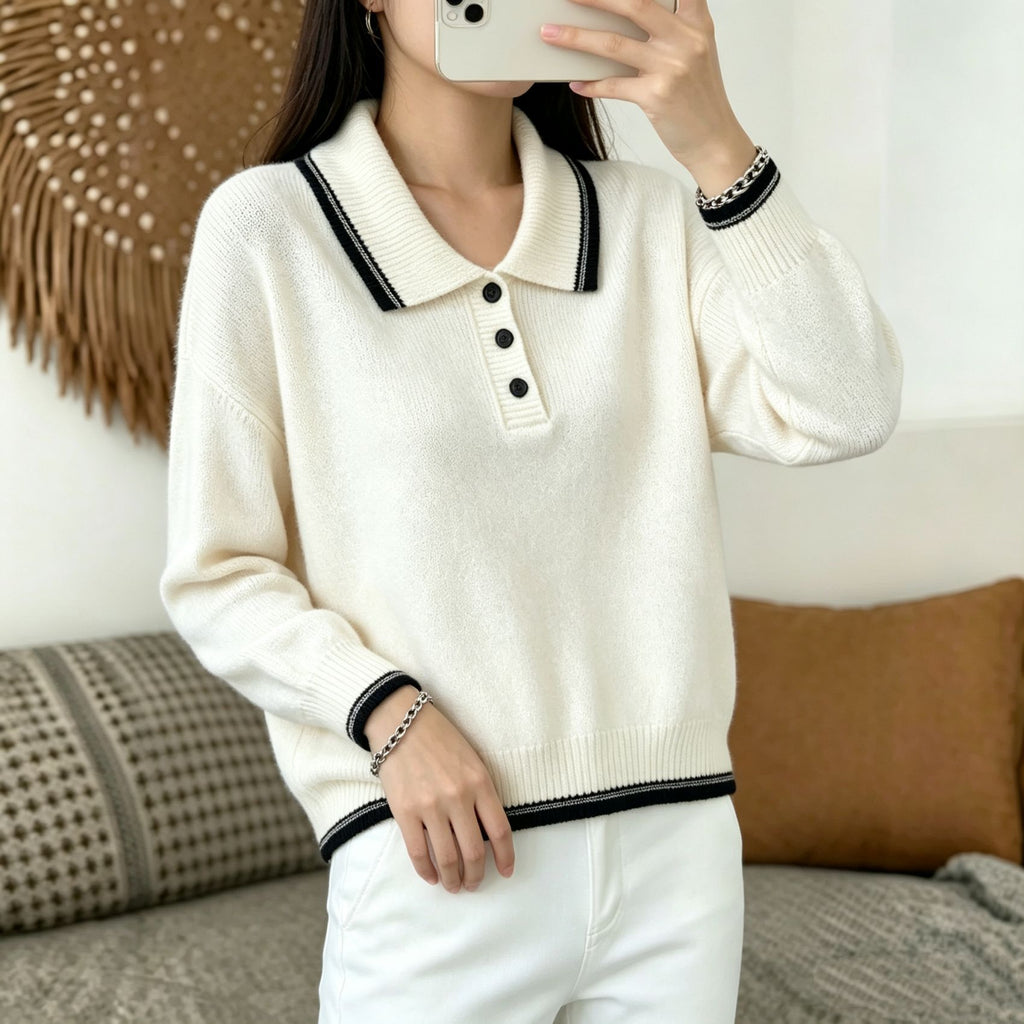 Vielseitiger Langarm-Pullover für Damen